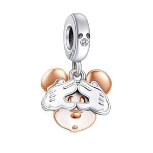 S925 Sterling Silver Disney Inspired Mickey Mouse Charm/Pendant - NWT